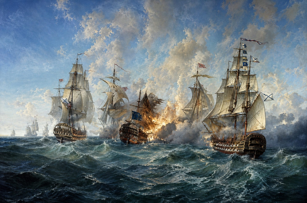 Морской бой в Керченском проливе 8 июля 1790